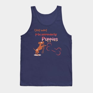 Surrounded by Puppies Tank Top